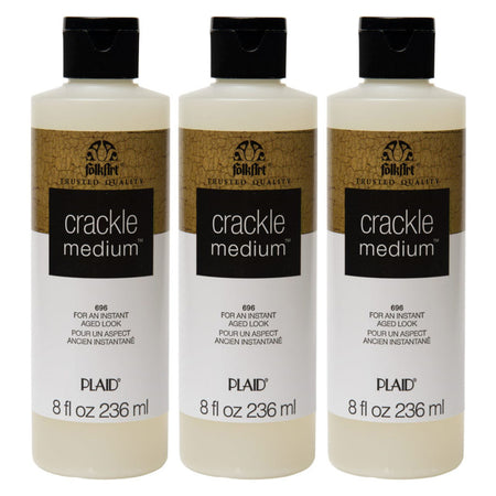 Crackle Medium, 8oz., Pack of 3