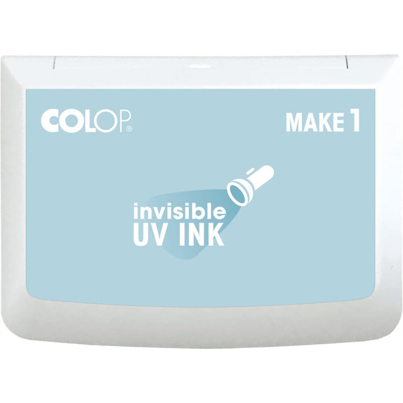 Make 1 Water-Based Acid-Free Craft Ink Stamp Pad, 3.5 x 2 Inches, White