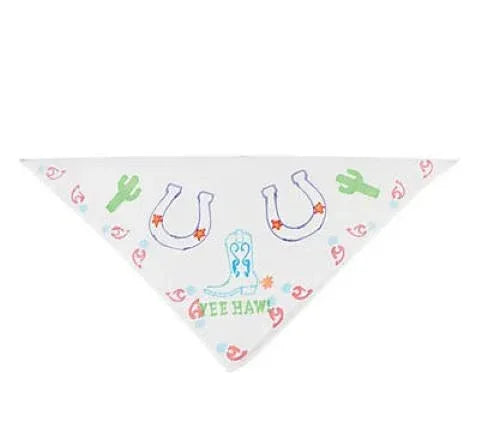 White Polyester Bandannas To Decorate - 12 pcs.