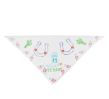 White Polyester Bandannas To Decorate - 12 pcs.