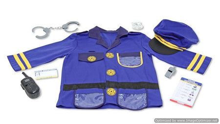 Melissa & Doug Police Officer Role Play Costume Set, Ages 3-6 yrs , 4835
