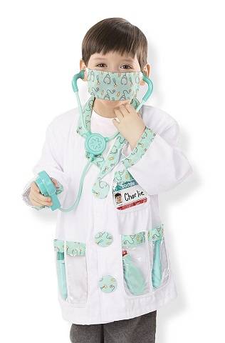 Melissa & Doug Doctor Role Play Costume Dress-Up Set (7 pcs) 4839