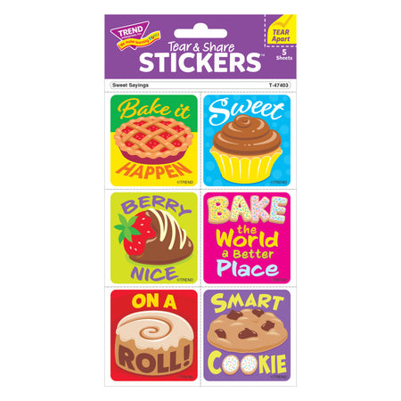 Sweet Sayings Tear & Share Stickers&reg;, 30 Count