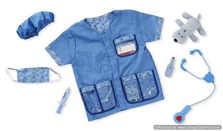 Melissa & Doug Veterinarian Role Play Costume Dress-Up Set (9 pcs) , 4850