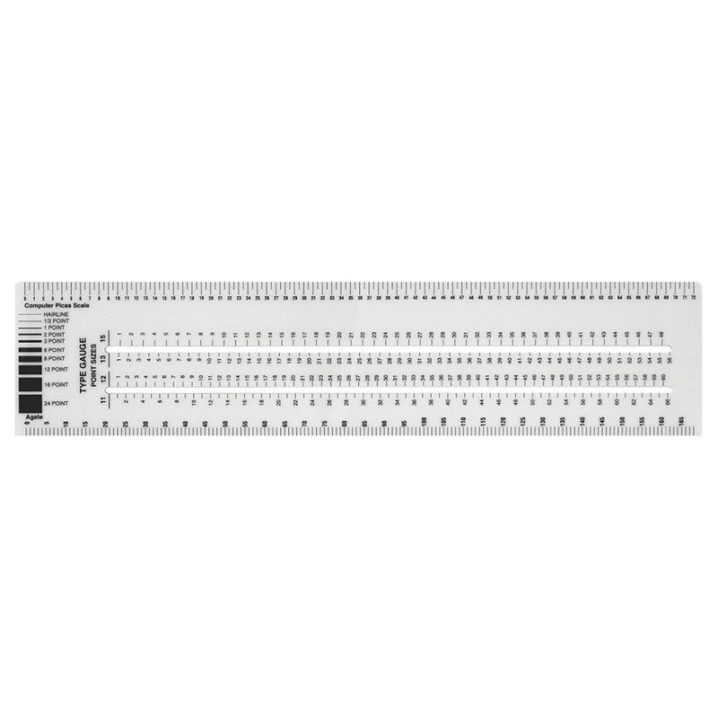 Graphic Arts Ruler, 3" x 12"
