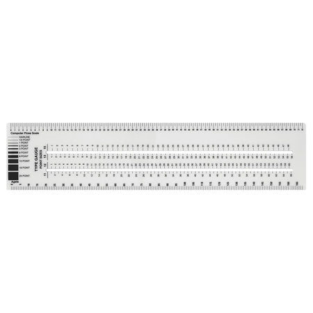 Graphic Arts Ruler, 3" x 12"