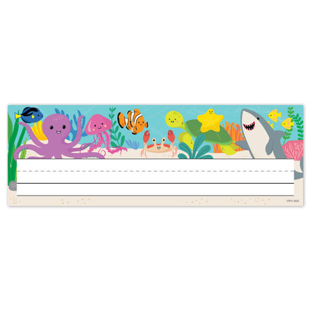 Sea Friends Name Plates, Pack of 36