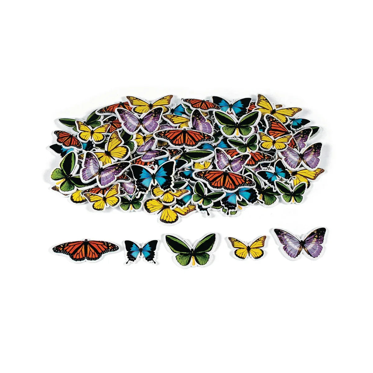 Fabulous Foam Self-Adhesive Shapes 500/pkg - Realistic Butterfly