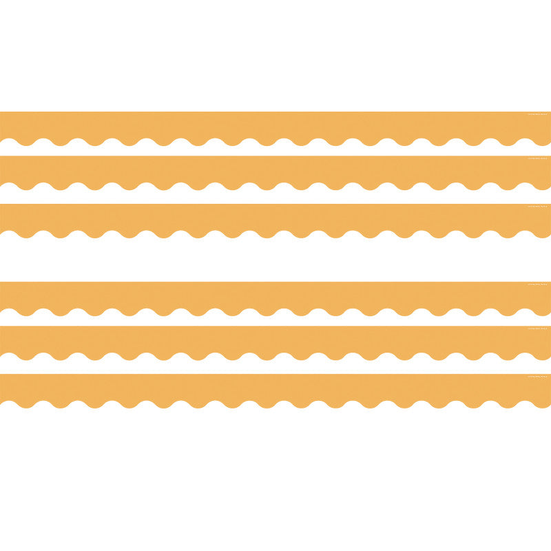 Golden Sun Scalloped Border Trim, 35 Feet Per Pack, 6 Packs