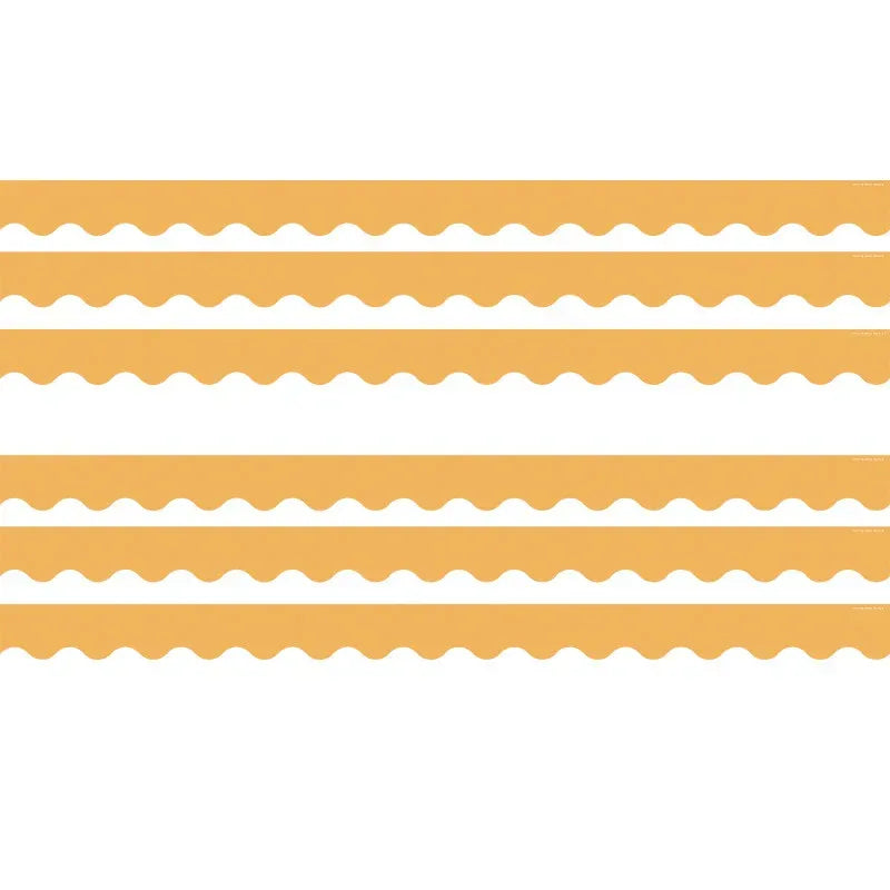 Golden Sun Scalloped Border Trim, 35 Feet Per Pack, 6 Packs