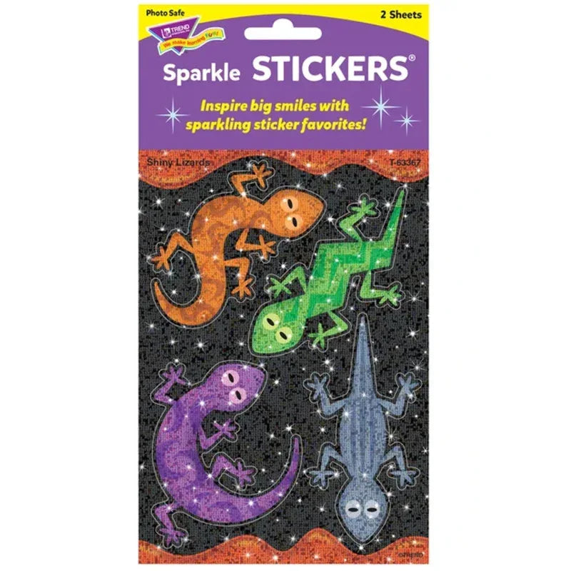 Shiny Lizards Large Sparkle Stickers&reg;, 8 ct.