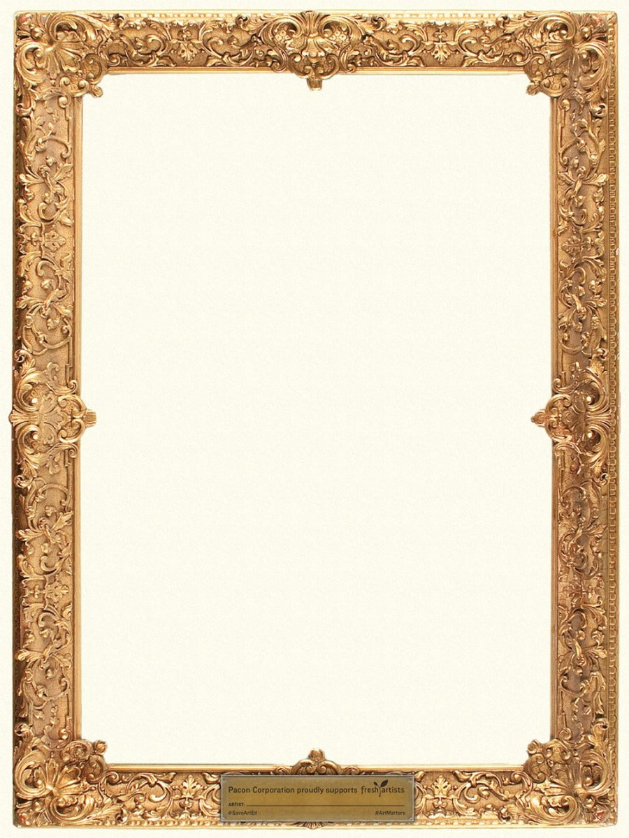 UCREATE® GOLD FRAME WATERCOLOR PAPER 9" X 12" GOLD FRAME 30 SHEETS (DIXP4926)
