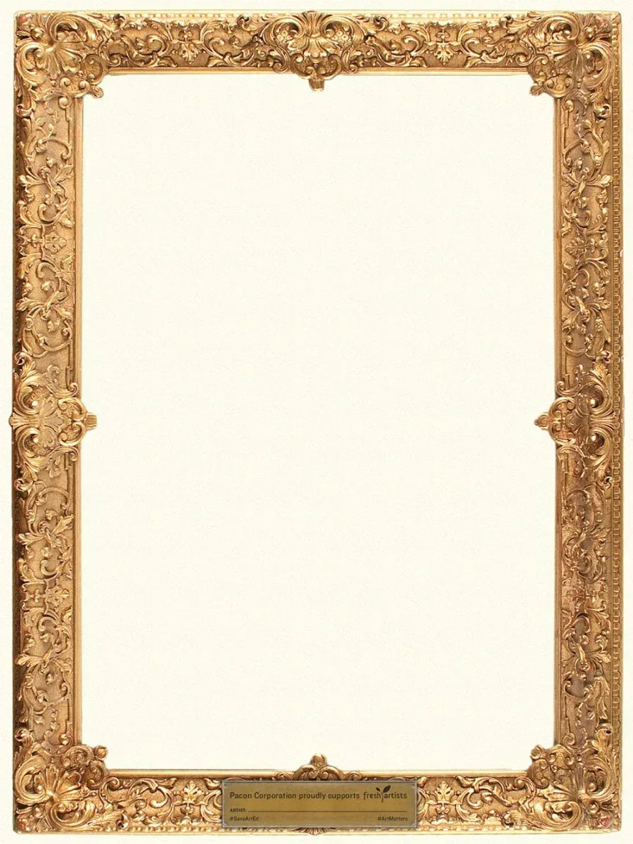 Gold Frame Watercolor Paper, Gold Frame, 9" x 12", 30 Sheets, (P4926)