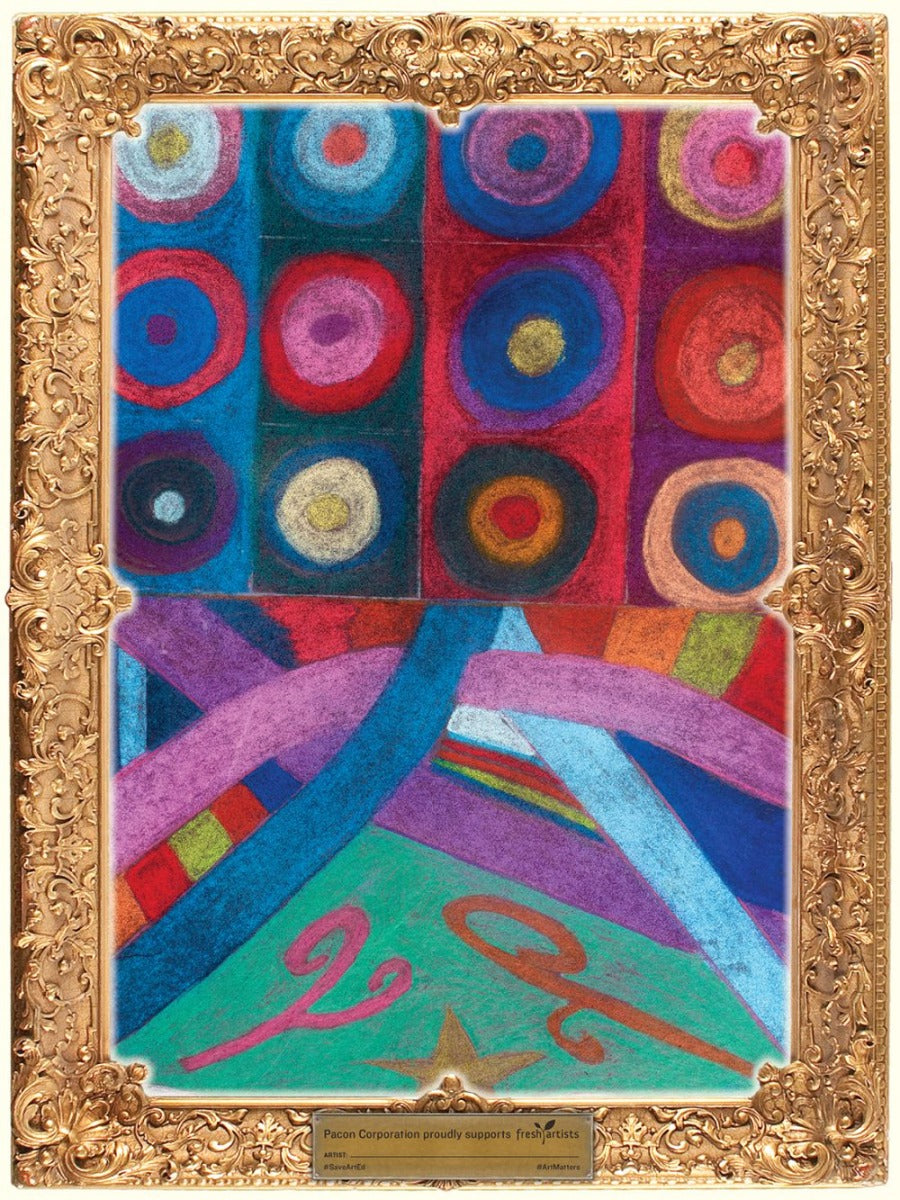 UCREATE® GOLD FRAME WATERCOLOR PAPER 9" X 12" GOLD FRAME 30 SHEETS (DIXP4926)