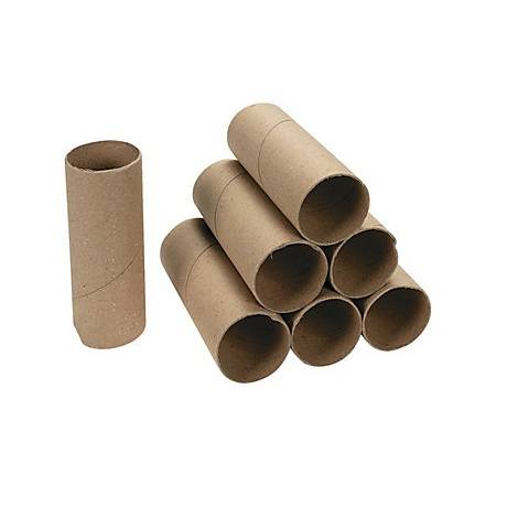 Natural Cardboard Tubes, Craft Rolls 24/pack
