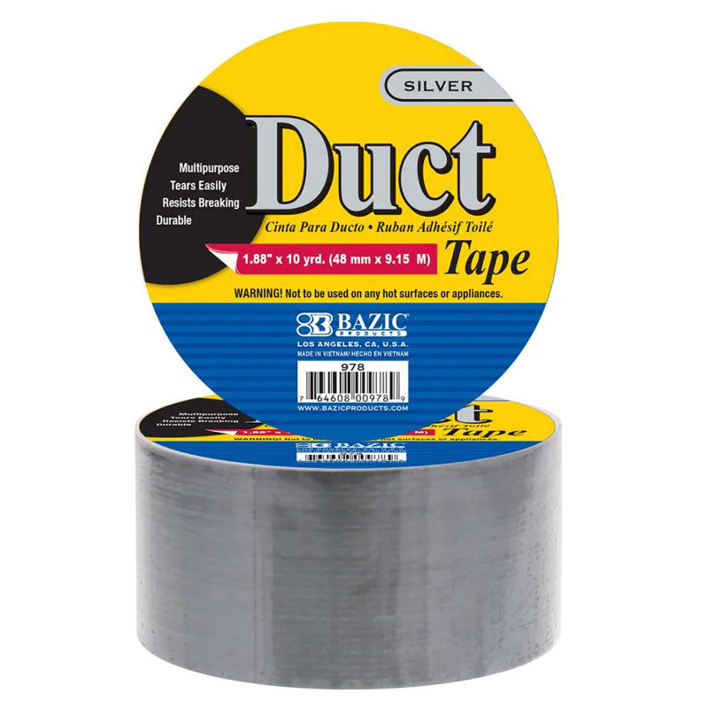 Silver Duct Tape, 1.88in x 10yd