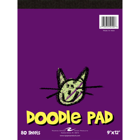 Kid's Doodle Pad, 9" x 12", 80 Sheets