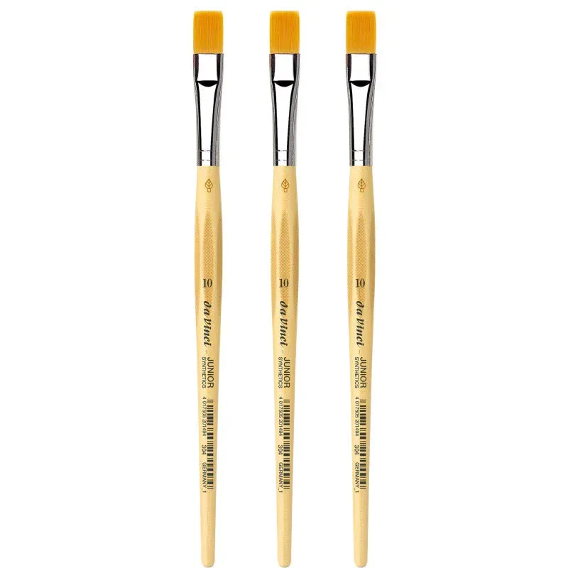 JUNIOR Synthetics Student Brush, Synthetic, Tempera, Round, Series 304, Size 10, Pack of 3
