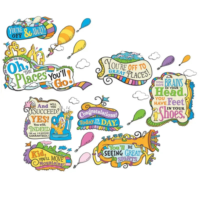 Dr. Seuss&trade; Oh The Places You'll Go Bulletin Board Set