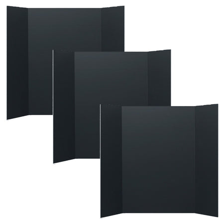 Foam Project Board, 36" x 48", Black, Pack of 3