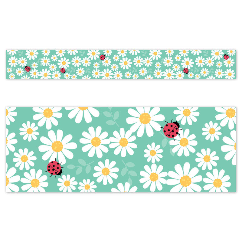 Core Decor Daisy Bug EZ Border, Bulletin Board Border, 48 Feet