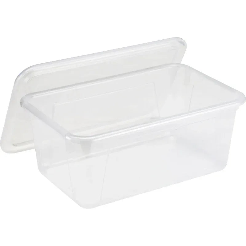 Small Cubby Bin with Lid, Clear