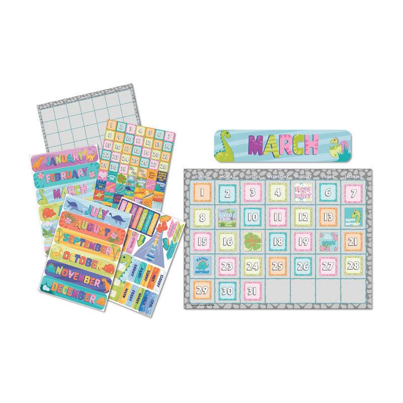 Dino Quest Calendar Bulletin Board Set, 109 Pieces