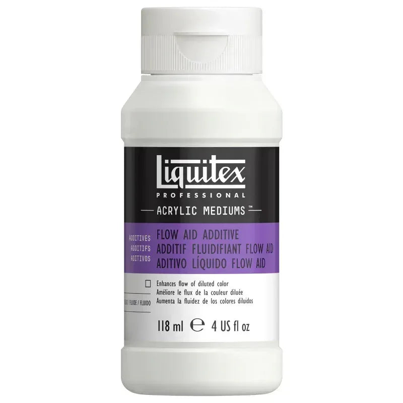 Professional Acrylic Flow Aid Additive, Clear, 4 oz (118 mL)