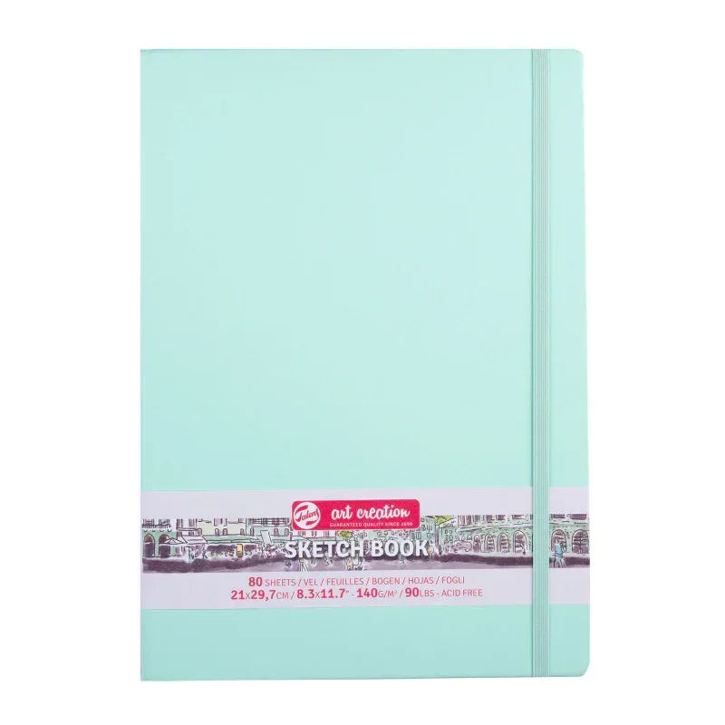 Sketchbook, 80 Sheets, 90lbs, Fresh Mint Cover, 8.3" x 11.7" (A4)