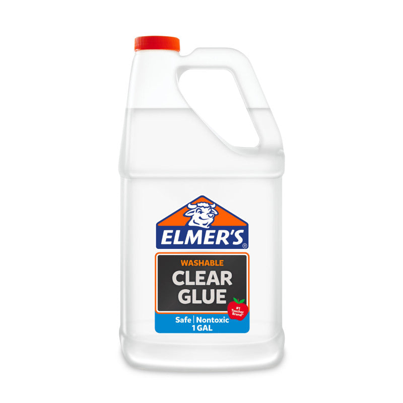 Liquid School Glue, Clear, Washable, 1 gal