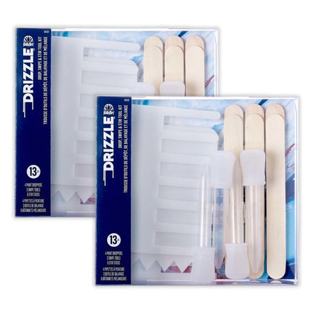 Drizzle Pouring Technique Tool Set, 13 Pieces Per Set, 2 Sets