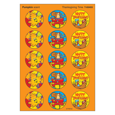 Thanksgiving Time/Pumpkin Stinky Stickers&reg;, 60 ct.