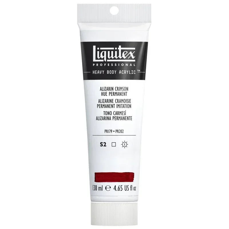 Professional Heavy Body Acrylic Paint, 138 mL Tube, Alizarin Crimson Hue Permanent