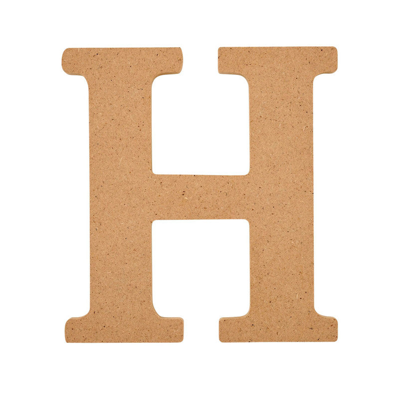 MDF Letter, H, 5 Inch