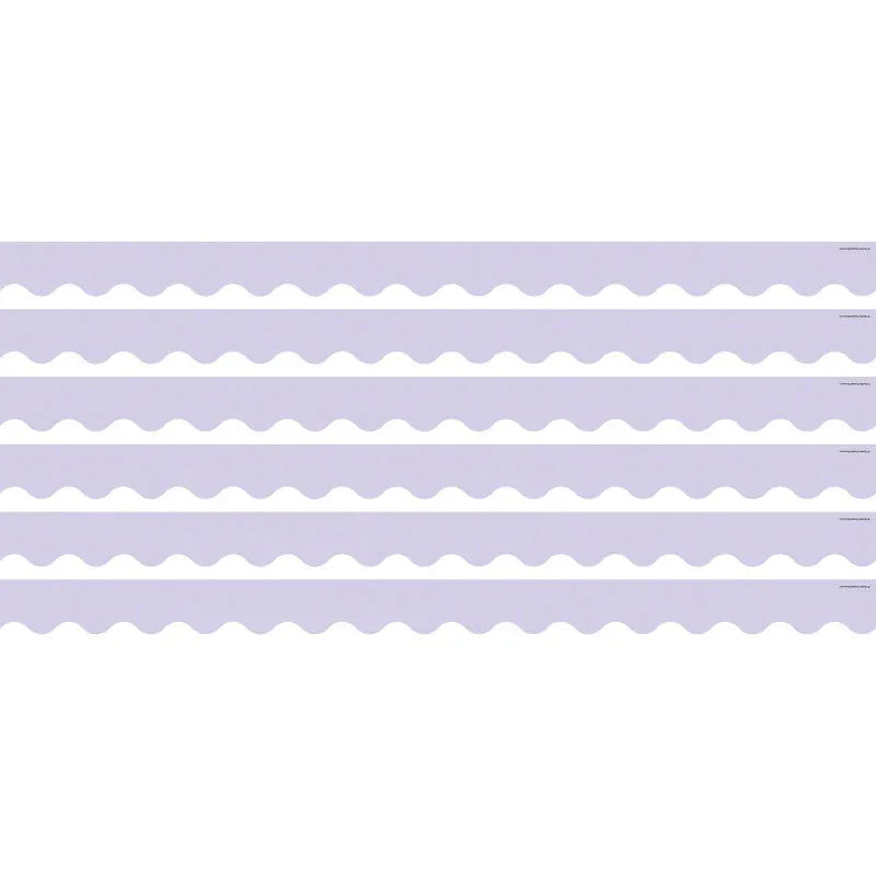 Lavender Scalloped Border Trim, 35 Feet Per Pack, 6 Packs