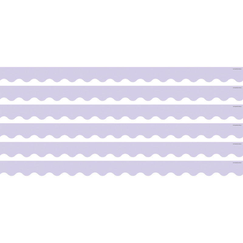 Lavender Scalloped Border Trim, 35 Feet Per Pack, 6 Packs