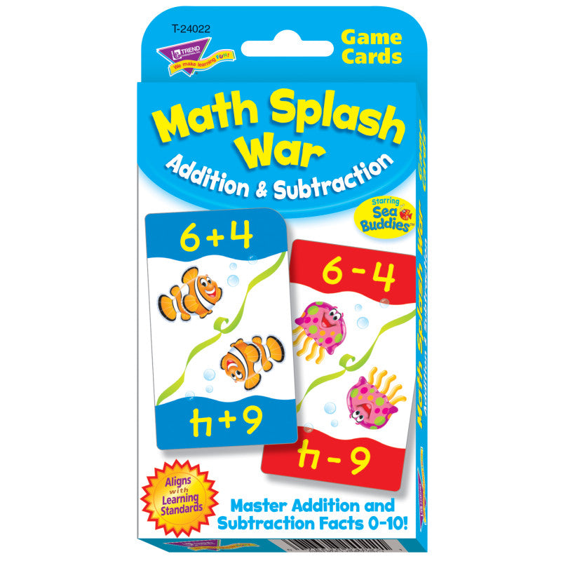 Math Splash War Addition & Subtraction Challenge Cards&reg;