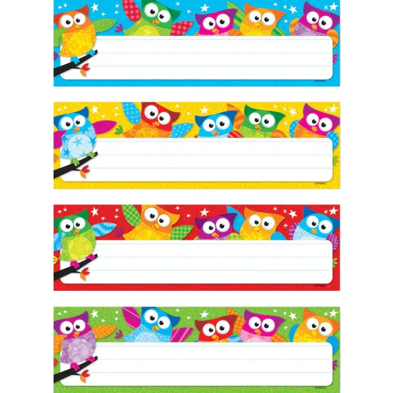 Owl-Stars!&reg; Desk Toppers&reg; Name Plates Var. Pk., 32 ct