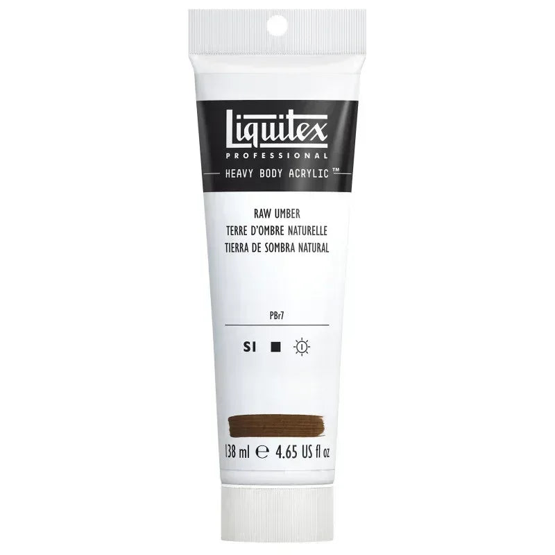 Professional Heavy Body Acrylic Paint, 138 mL Tube, Raw Umber