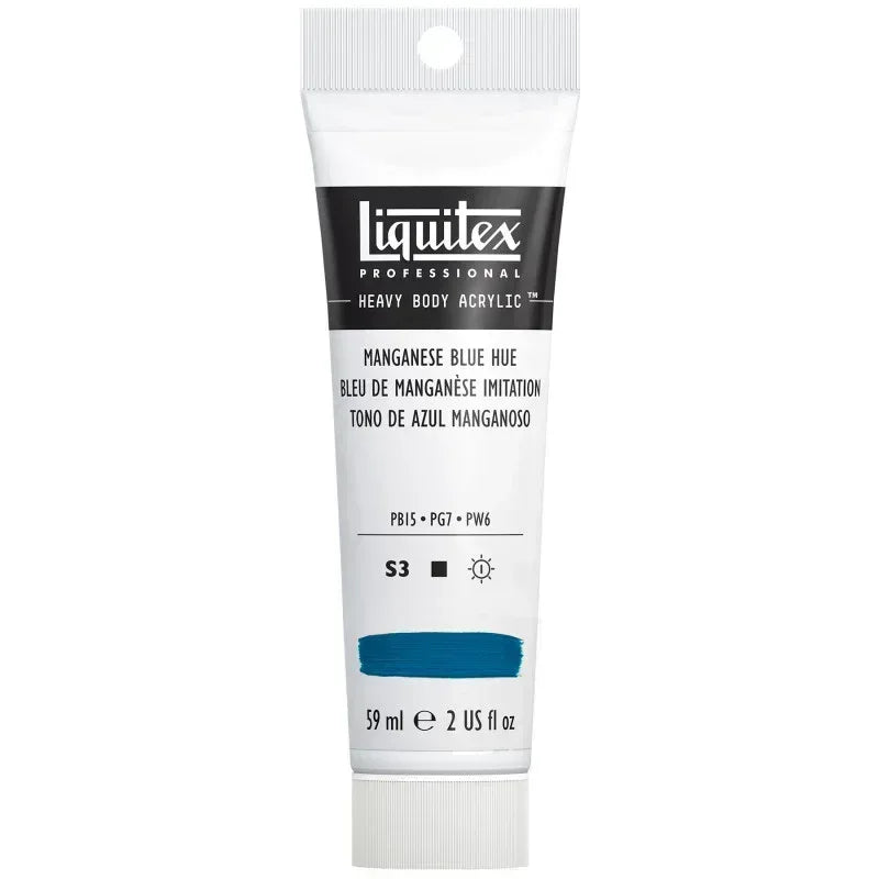 Professional Heavy Body Acrylic Paint, 59 mL Tube, Manganese Blue Hue