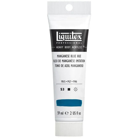 Professional Heavy Body Acrylic Paint, 59 mL Tube, Manganese Blue Hue