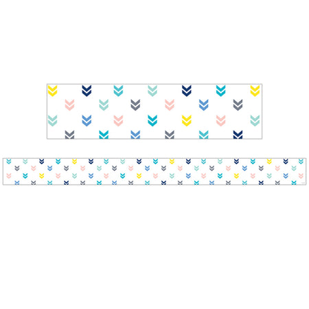 Calm & Cool Colorful Mini Chevrons EZ Border, 48 Feet