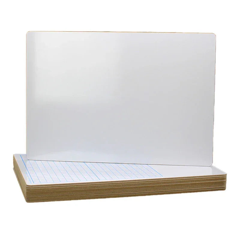 Two Sided 1/2" Graph Dry Erase Board, 11" x 16, Pack of 12