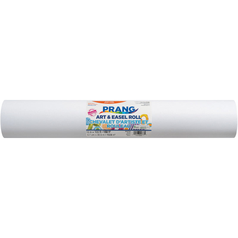 Art & Easel Roll, White, White, 18" x 100', 1 Roll
