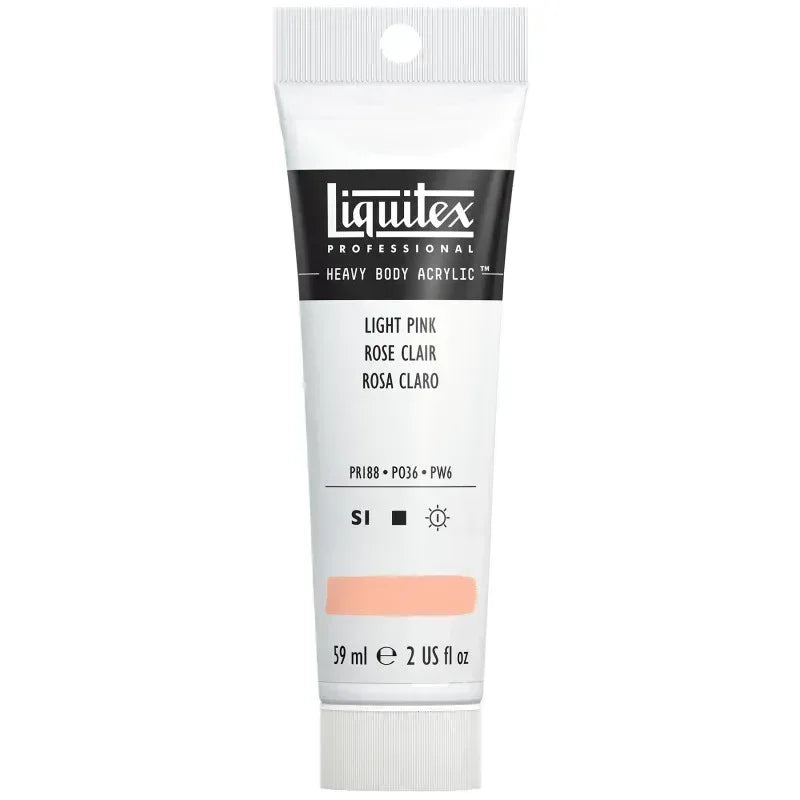 Professional Heavy Body Acrylic Paint, 59 mL Tube, Light Pink