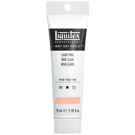 Professional Heavy Body Acrylic Paint, 59 mL Tube, Light Pink