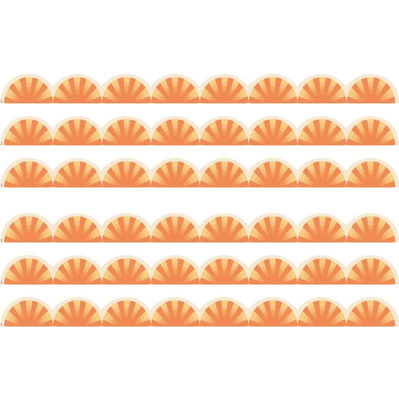 Moving Mountains Road Trip Sunshine Die-Cut Border Trim, 35 Feet Per Pack, 6 Packs