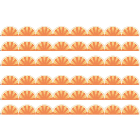 Moving Mountains Road Trip Sunshine Die-Cut Border Trim, 35 Feet Per Pack, 6 Packs