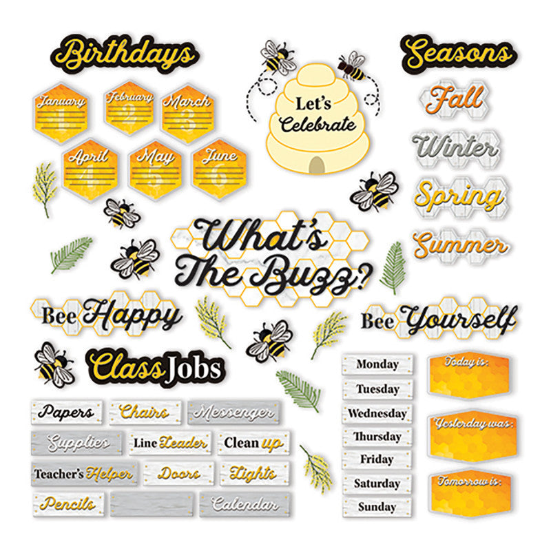 The Hive Classroom Organization Bulletin Board Set