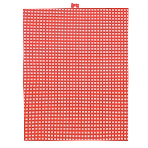 Mesh Colored Plastic Canvas 10.5" x 13.5" - 12/pkg. #7 Red
